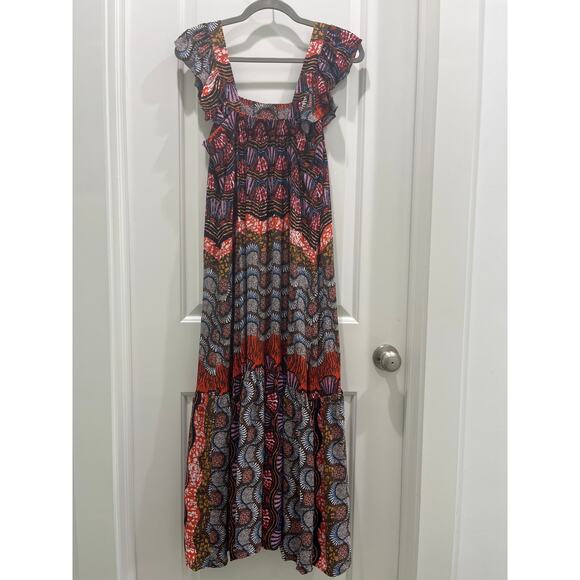 Corey Lynn Calter Anthropologie Doriane Midi Dress Sz S Petite - Picture 8 of 9